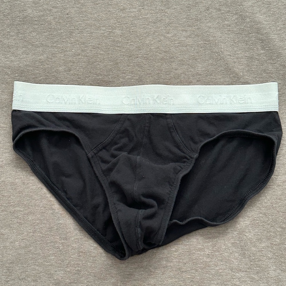 Calvin Klein Men’s Cotton Stretch Brief Grey waistband size M